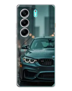 Чохол для TECNO Camon 40 з картинкою «BMW у вогнях міста»