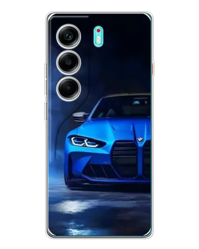 Чохол для TECNO Camon 40 з картинкою «Блакитна BMW M4»