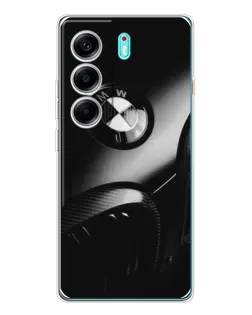 Чохол для TECNO Camon 40 з картинкою «Емблема BMW — макро»