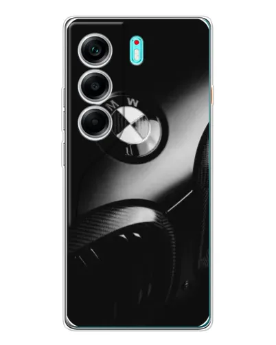 Чохол для TECNO Camon 40 з картинкою «Емблема BMW — макро»