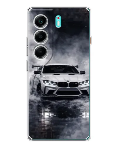 Чохол для TECNO Camon 40 з картинкою «BMW крізь туман»