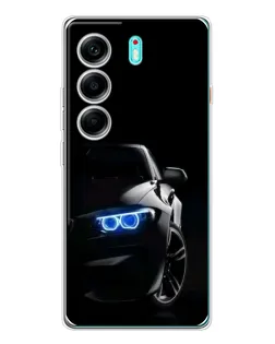 Чехол для TECNO Camon 40 с картинкой «BMW — ночной взгляд» Чехол для TECNO Camon 40 с картинкой «BMW — ночной взгляд»