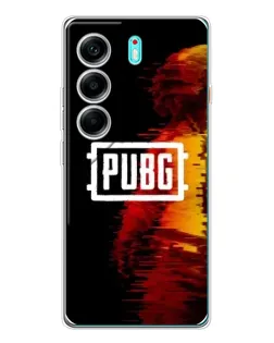 Чехол для TECNO Camon 40 с картинкой «Яркий логотип PUBG»