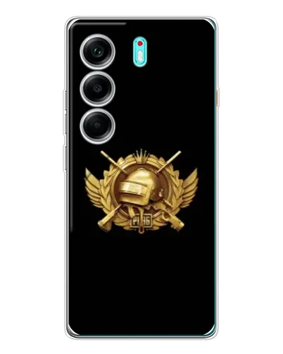 Чехол для TECNO Camon 40 с картинкой «PUBG — оранжевый градиент» Чехол для TECNO Camon 40 с картинкой «PUBG — оранжевый градиент»