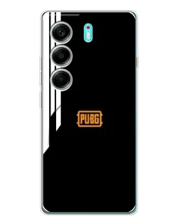 Чехол для TECNO Camon 40 с картинкой «PUBG — вертикальные линии»