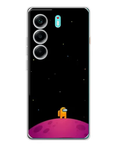 Чохол для TECNO Camon 40 з картинкою «Самотній герой на планеті»