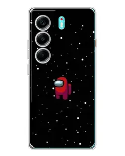 Чохол для TECNO Camon 40 з картинкою «Червоний Among Us»