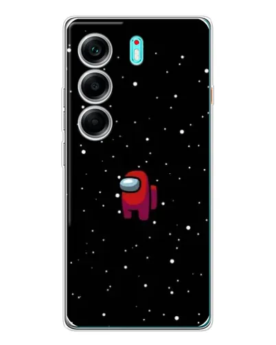 Чохол для TECNO Camon 40 з картинкою «Червоний Among Us»