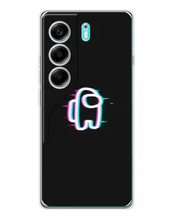 Чохол для TECNO Camon 40 з картинкою «Among Us неон»