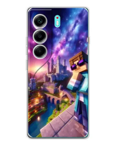 Чохол для TECNO Camon 40 з картинкою «Стів та космос» Чохол для TECNO Camon 40 з картинкою «Стів та космос»