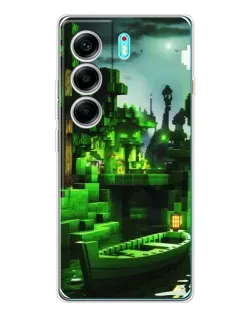 Чехол для TECNO Camon 40 с картинкой «Minecraft лесной пейзаж» Чехол для TECNO Camon 40 с картинкой «Minecraft лесной пейзаж»