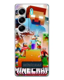 Чехол для TECNO Camon 40 с картинкой «Minecraft герои игры» Чехол для TECNO Camon 40 с картинкой «Minecraft герои игры»
