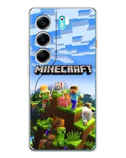 Чохол для TECNO Camon 40 з картинкою «Minecraft класичний світ»
