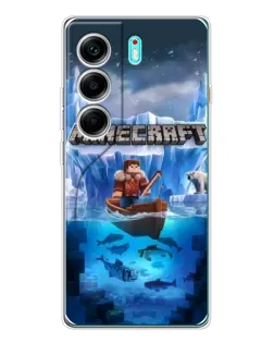 Чохол для TECNO Camon 40 з картинкою «Minecraft льодянийсвіт»