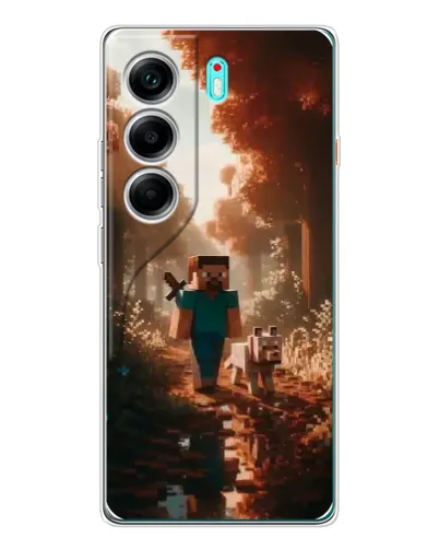 Чохол для TECNO Camon 40 з картинкою «Стів у лісі» Чохол для TECNO Camon 40 з картинкою «Стів у лісі»