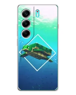 Чохол для TECNO Camon 40 з картинкою «Черепаха Minecraft»