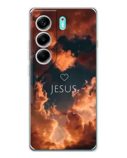 Чохол для TECNO Camon 40 з картинкою «Сяйво Імені Jesus»