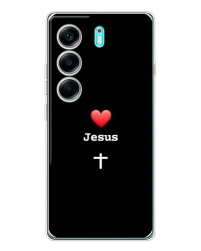 Чохол для TECNO Camon 40 з картинкою «Серце - Jesus» Чохол для TECNO Camon 40 з картинкою «Серце - Jesus»