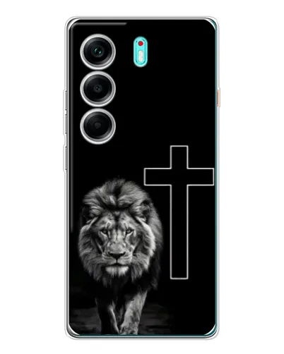 Чохол для TECNO Camon 40 з картинкою «Лев та Хрест» Чохол для TECNO Camon 40 з картинкою «Лев та Хрест»