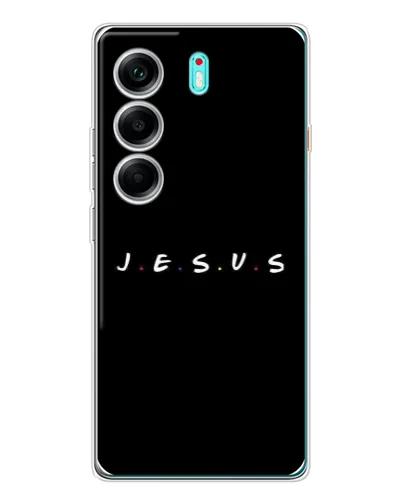 Чохол для TECNO Camon 40 з картинкою «Крапки віри J.E.S.U.S.» Чохол для TECNO Camon 40 з картинкою «Крапки віри J.E.S.U.S.»