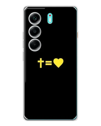 Чохол для TECNO Camon 40 з картинкою «Серце та Хрест» Чохол для TECNO Camon 40 з картинкою «Серце та Хрест»