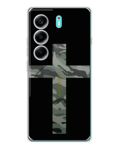 Чохол для TECNO Camon 40 з картинкою «Мілітарі Хрест» Чохол для TECNO Camon 40 з картинкою «Мілітарі Хрест»