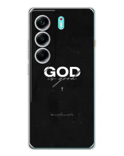 Чохол для TECNO Camon 40 з картинкою «GOD — Бог над усім»