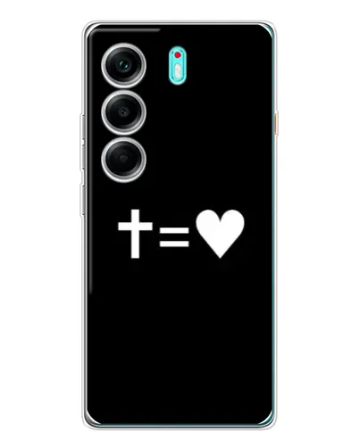 Чохол для TECNO Camon 40 з картинкою «Хрест та Серце» Чохол для TECNO Camon 40 з картинкою «Хрест та Серце»