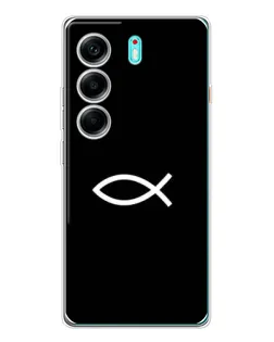 Чехол для TECNO Camon 40 с картинкой «Символ рыбы Jesus»