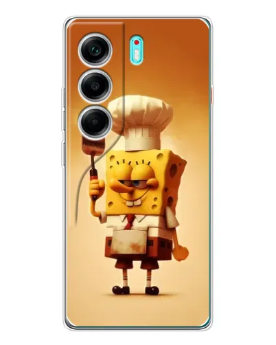 Чохол для TECNO Camon 40 з картинкою «Губка Боб кухар» Чохол для TECNO Camon 40 з картинкою «Губка Боб кухар»