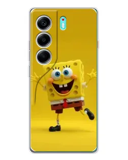 Чохол для TECNO Camon 40 з картинкою «Позитивний Губка Боб»