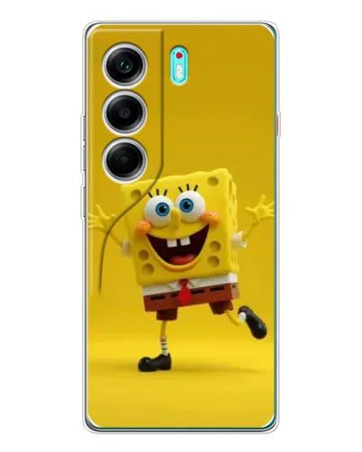 Чохол для TECNO Camon 40 з картинкою «Позитивний Губка Боб» Чохол для TECNO Camon 40 з картинкою «Позитивний Губка Боб»