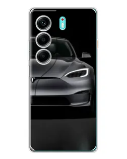 Чохол для TECNO Camon 40 з картинкою «Tesla Model S Look»