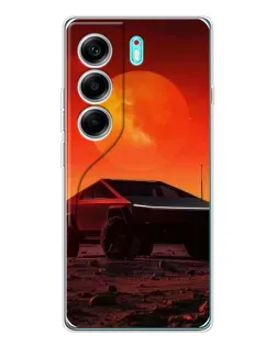 Чохол для TECNO Camon 40 з картинкою «Cybertruck на Марсі»
