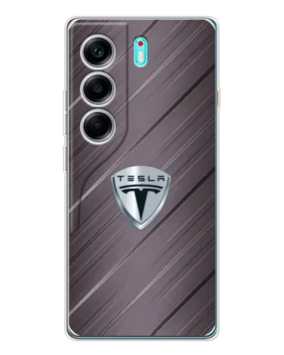Чохол для TECNO Camon 40 з картинкою «Металева текстура Tesla» Чохол для TECNO Camon 40 з картинкою «Металева текстура Tesla»