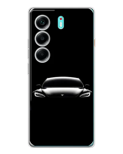 Чохол для TECNO Camon 40 з картинкою «Фари Tesla Night» Чохол для TECNO Camon 40 з картинкою «Фари Tesla Night»
