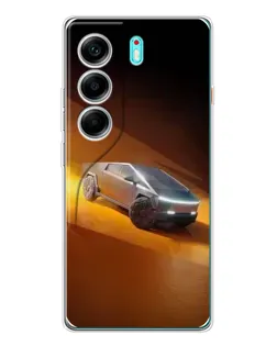 Чохол для TECNO Camon 40 з картинкою «Cybertruck у пустелі»