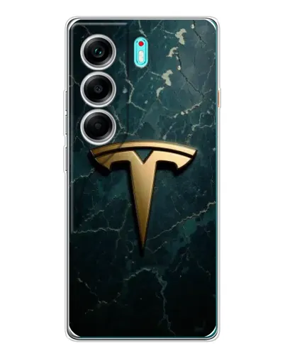 Чохол для TECNO Camon 40 з картинкою «Мармурова Tesla Gold» Чохол для TECNO Camon 40 з картинкою «Мармурова Tesla Gold»