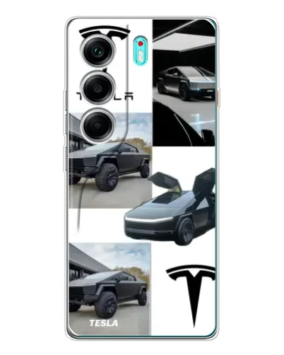 Чохол для TECNO Camon 40 з картинкою «Колаж Cybertruck Tesla» Чохол для TECNO Camon 40 з картинкою «Колаж Cybertruck Tesla»