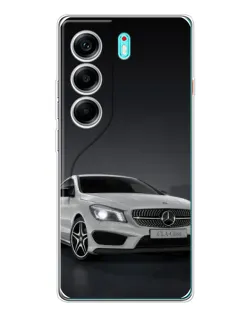 Чохол для TECNO Camon 40 з картинкою «Mercedes AMG GT Silver»