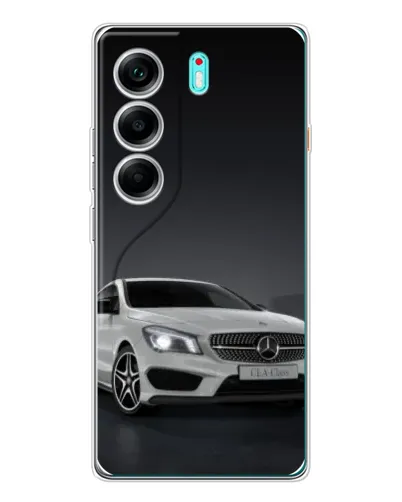 Чохол для TECNO Camon 40 з картинкою «Mercedes AMG GT Silver»