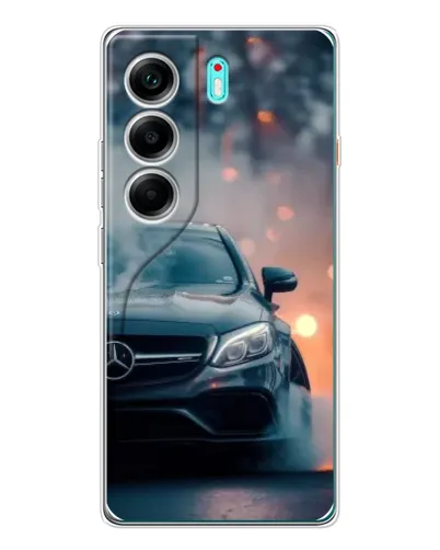 Чохол для TECNO Camon 40 з картинкою «Mercedes — нічне місто»