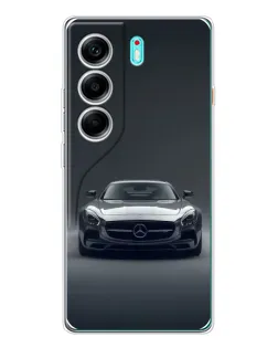 Чехол для TECNO Camon 40 с картинкой «Mercedes на черном»