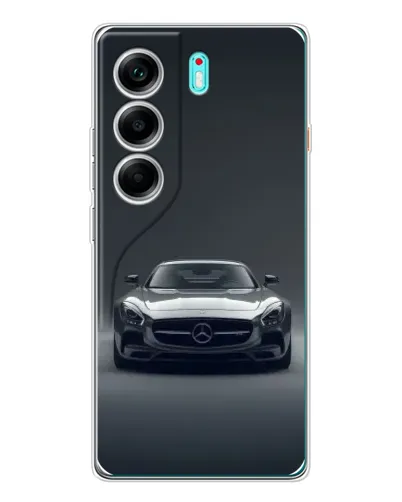 Чехол для TECNO Camon 40 с картинкой «Mercedes на черном» Чехол для TECNO Camon 40 с картинкой «Mercedes на черном»
