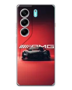 Чохол для TECNO Camon 40 з картинкою «Mercedes AMG — червона лінія»