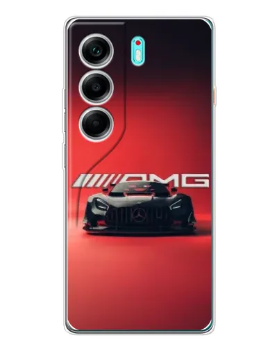 Чохол для TECNO Camon 40 з картинкою «Mercedes AMG — червона лінія»