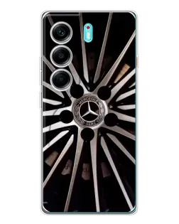 Чехол для TECNO Camon 40 с картинкой «Диск Mercedes»