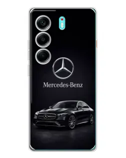 Чохол для TECNO Camon 40 з картинкою «Mercedes — решітка радіатора»