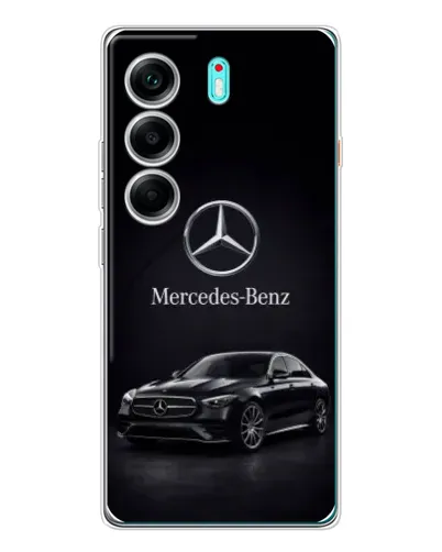 Чохол для TECNO Camon 40 з картинкою «Mercedes — решітка радіатора»