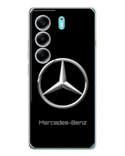 Чохол для TECNO Camon 40 з картинкою «Mercedes Silver Logo»